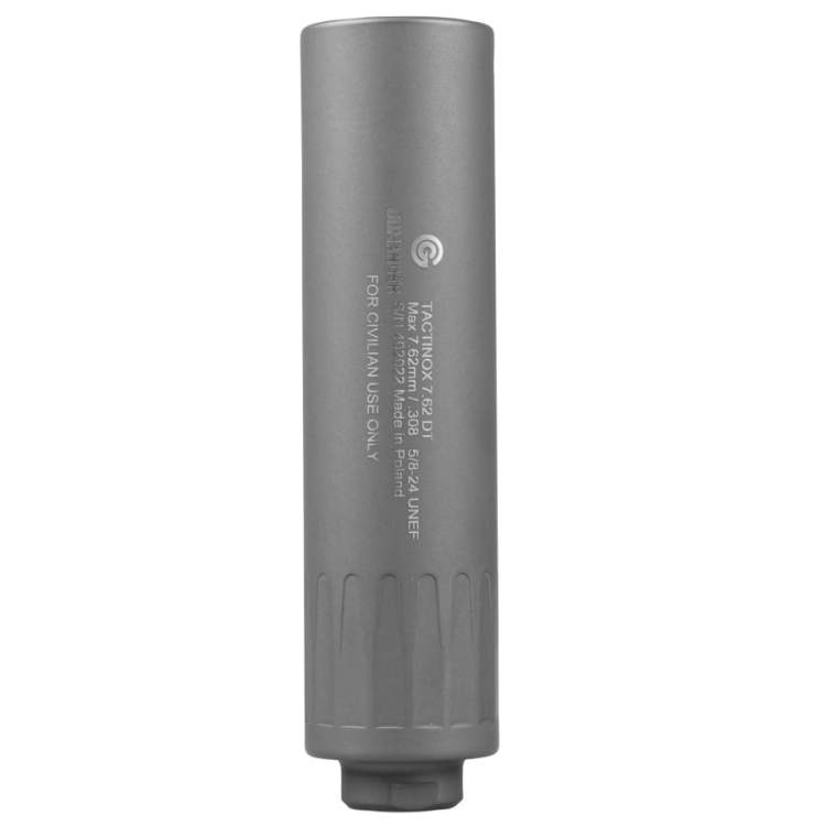Tłumik do broni Gomander Tactinox DT 7,62 mm 5/8x24 UNEF szary