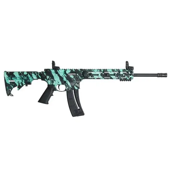 Karabinek Smith & Wesson M&P15-22 Sport 16.5" - kal. .22 LR - ROBIN'S EGG BLUE PLATINUM FINISH (12066)