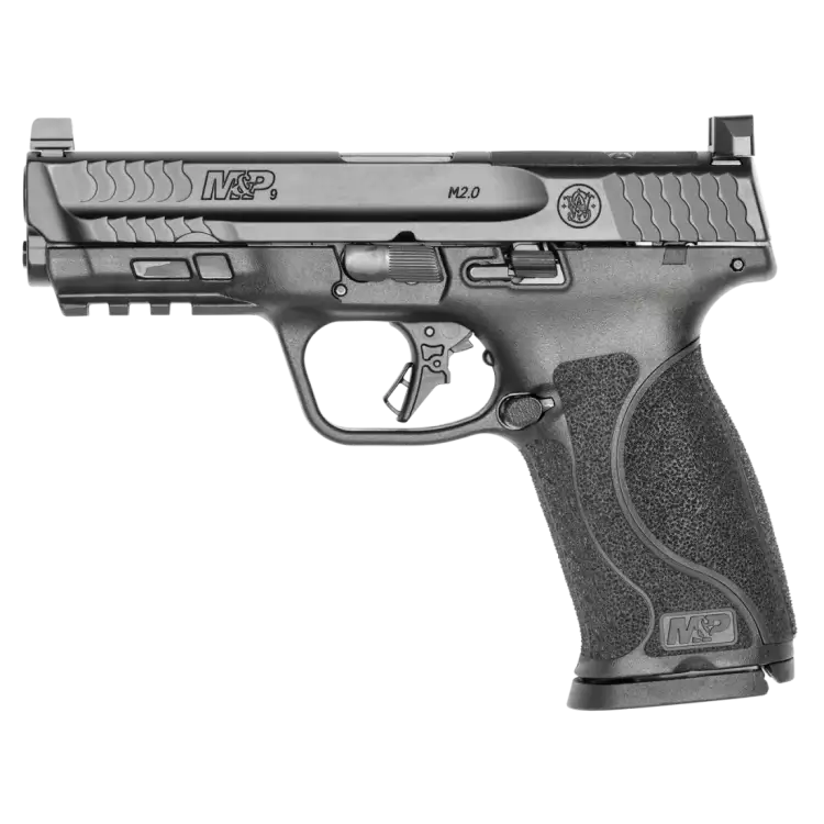 Pistolet Smith & Wesson M&P 9 M2.0 Full Size Optic Ready 4.25" Flat Trigger - 9x19mm - Czarny (13614)