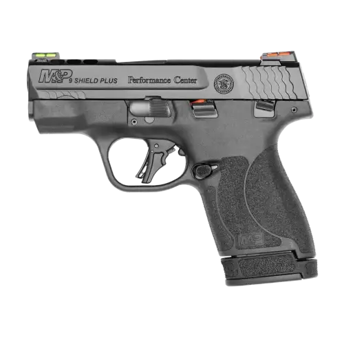 Pistolet Smith & Wesson M&P9 Shield Plus PERFORMANCE CENTER - 9x19mm - Czarny (13255) - THUMB SAFETY - EDC Kit