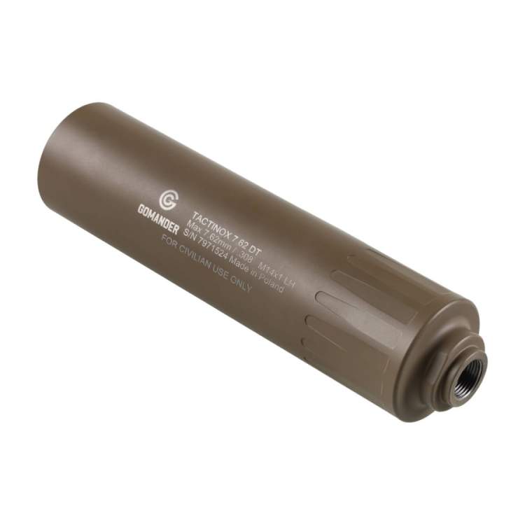 Tłumik do broni Gomander Tactinox DT 7,62 mm M14x1 LH FDE