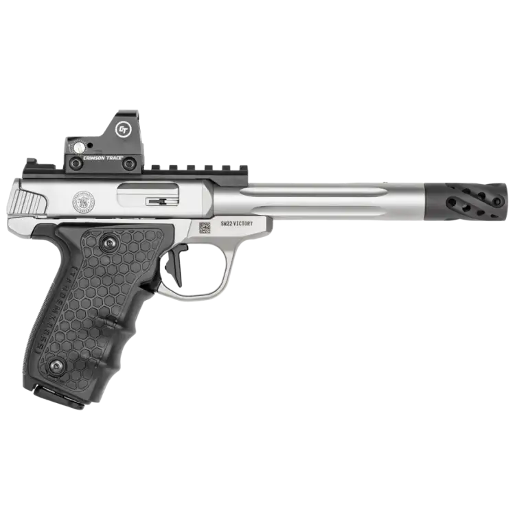 Pistolet Smith & Wesson SW22 VICTORY TARGET MODEL FLUTED BARREL RED DOT SIGHT - .22 LR (12079)