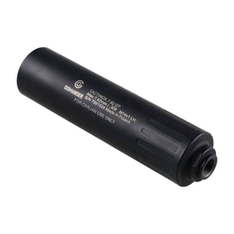 Tłumik do broni Gomander Tactinox DT 7,62 M14X1 LH Czarny
