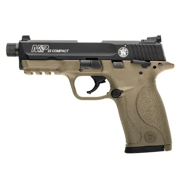 Pistolet Smith & Wesson M&P 22 Compact TB - kal. .22 LR - FDE (10242)