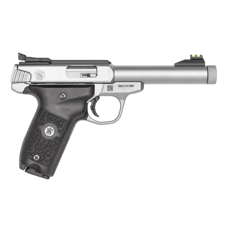 Pistolet Smith & Wesson SW22 VICTORY - .22 LR - Srebrny (10201) THREADED BARREL