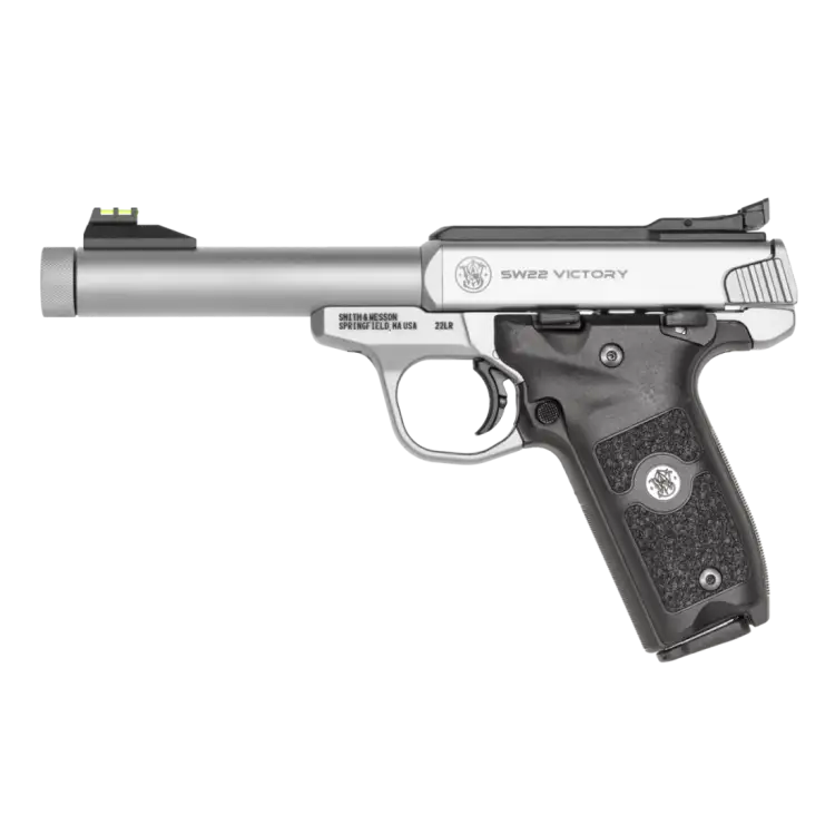 Pistolet Smith & Wesson SW22 VICTORY - .22 LR - Srebrny (10201) THREADED BARREL
