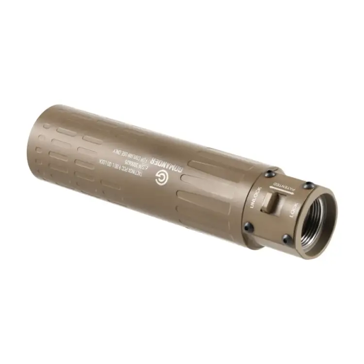 Tłumik do broni Gomander Tactinox QD-Lock L 9 mm PCC M26x1,5 FDE