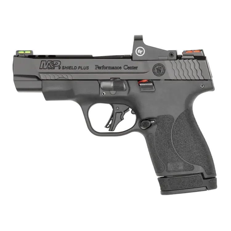 Pistolet Smith & Wesson M&P9 Shield Plus PERFORMANCE CENTER - 9x19mm - Czarny (13253) - CRIMSON TRACE PORTED