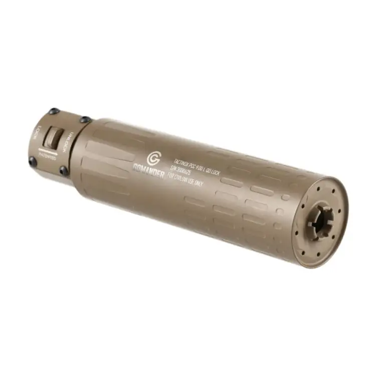 Tłumik do broni Gomander Tactinox QD-Lock L 9 mm PCC M26x1,5 FDE