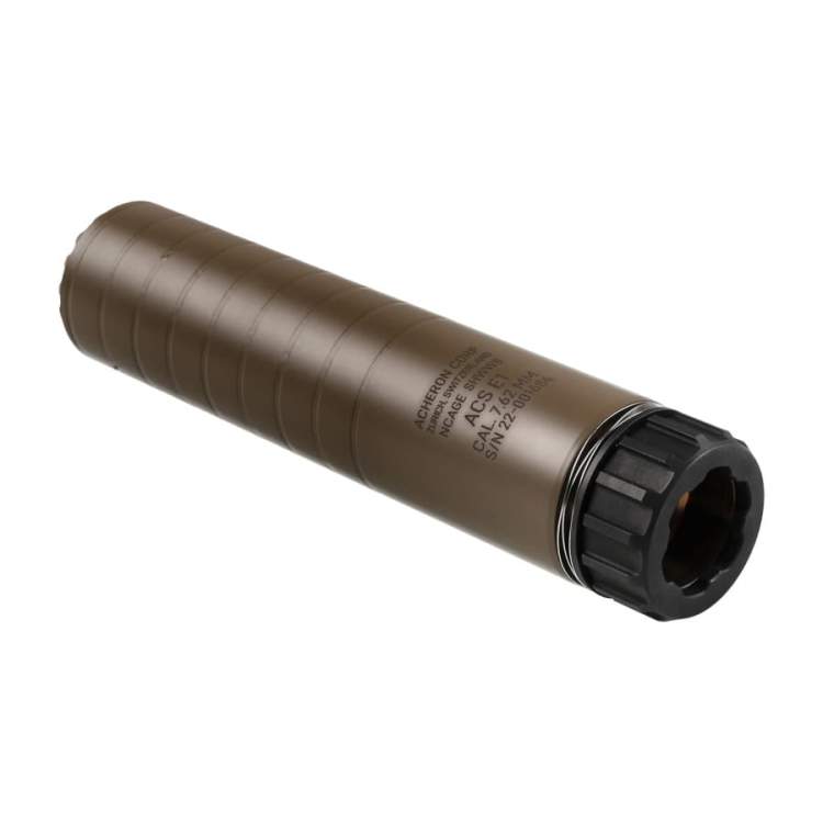 Tłumik do broni Acheron ACS E1 HexaLug 7,62 mm FDE