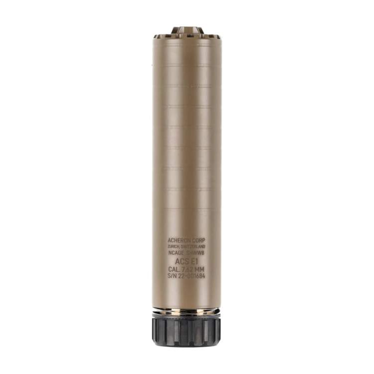 Tłumik do broni Acheron ACS E1 HexaLug 7,62 mm FDE