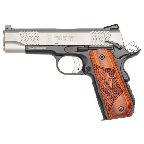 Pistolet Smith & Wesson 1911SC E-Series Scandium - kal. .45 Auto - (108485) SILVER/BLACK