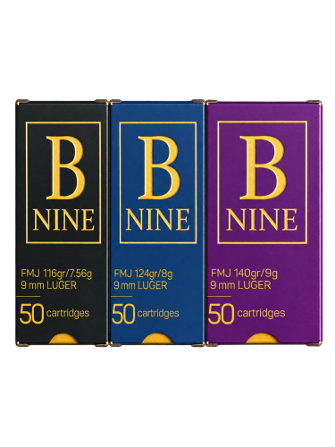 Amunicja 9x19mm B-NINE FMJ 124gr/8,0g 50szt