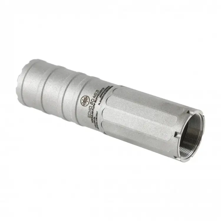 Tłumik do broni BK Precise ECHO 3D 40.3 HUB Taplock 5,56 mm piaskowana stal nierdzewna