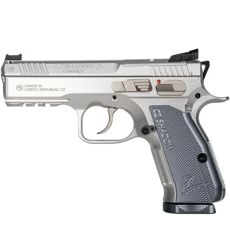 Pistolet CZ SHADOW 2 COMPACT INDUSTRIAL SILVER kal. 9x19 mm