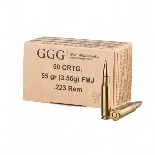 Amunicja GGG 5,56x45mm FMJ M193 (55GRN) 3,56g - 50szt