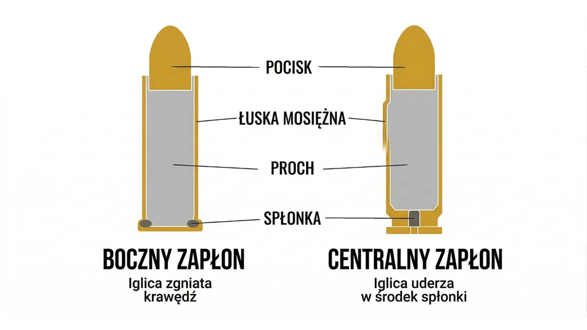 Boczny zapłon a centralny zapłon