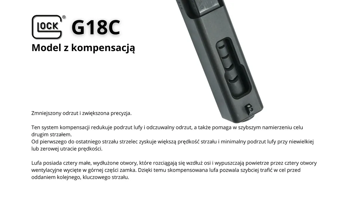 Pistolet Glock 18C