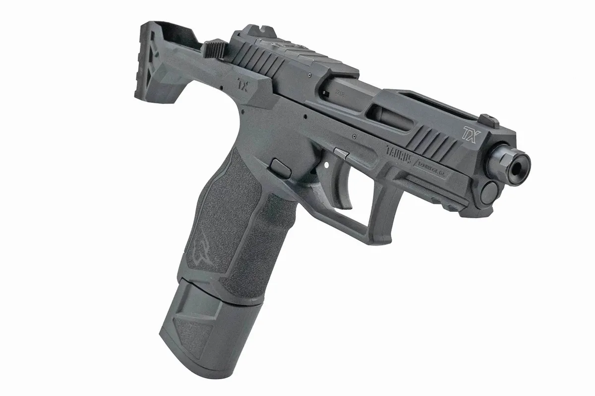 Taurus brace-ready TX22 z schowaną kolbą