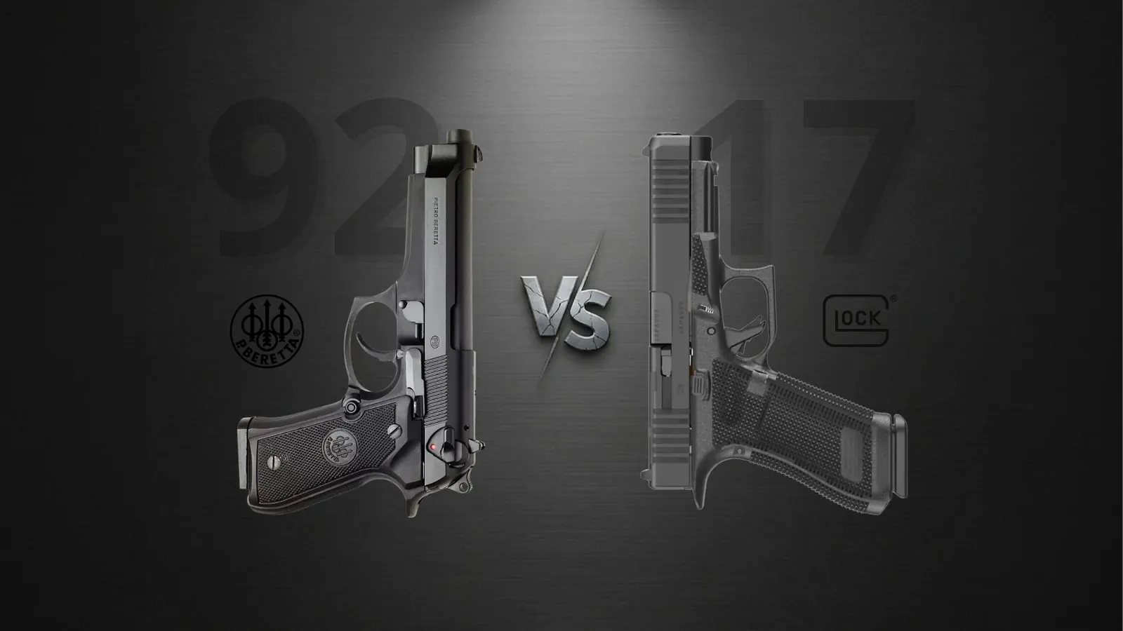 Beretta 92 vs Glock 17. Starcie dwóch filozofii konstruowania broni